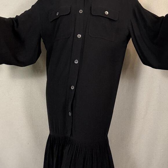 Vintage Gianfranco Ferré Black Pleated Dress - Picture 4 of 8